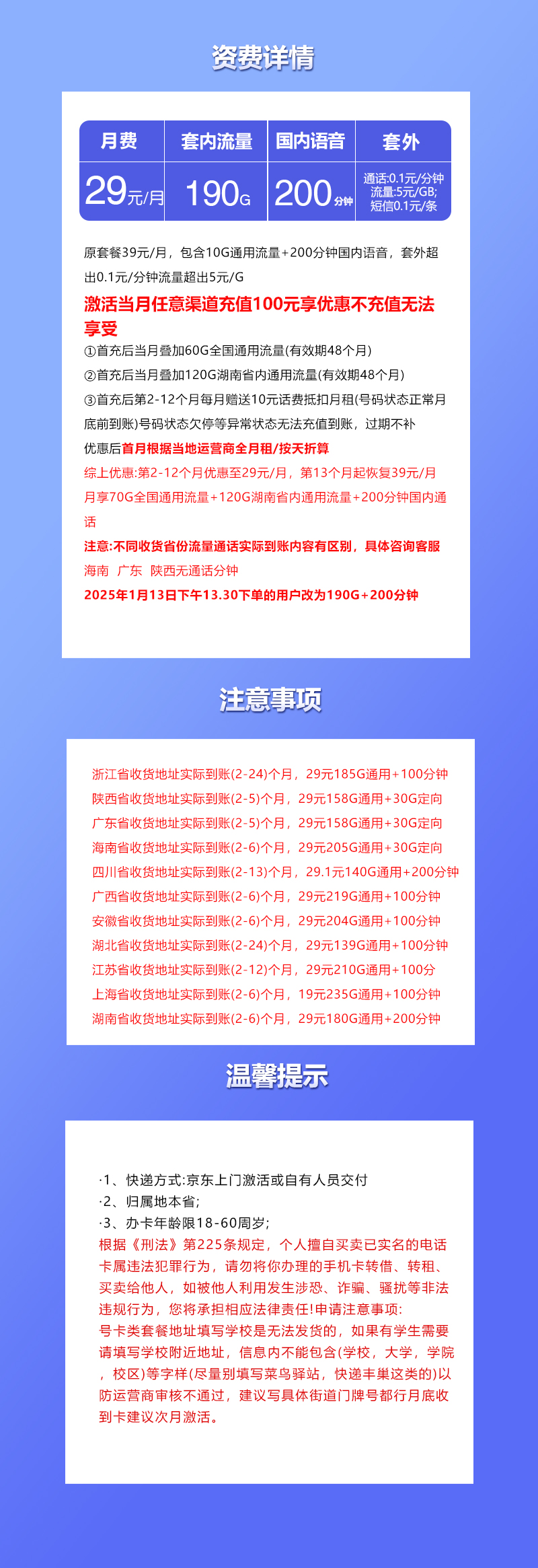 联通沧集卡【29元190G爆款本省卡】  第2张
